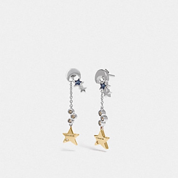 Coach Star Cluster Drop Earrings - Picture 2 of 7